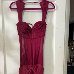 Vintage Red Silk Gucci Dress